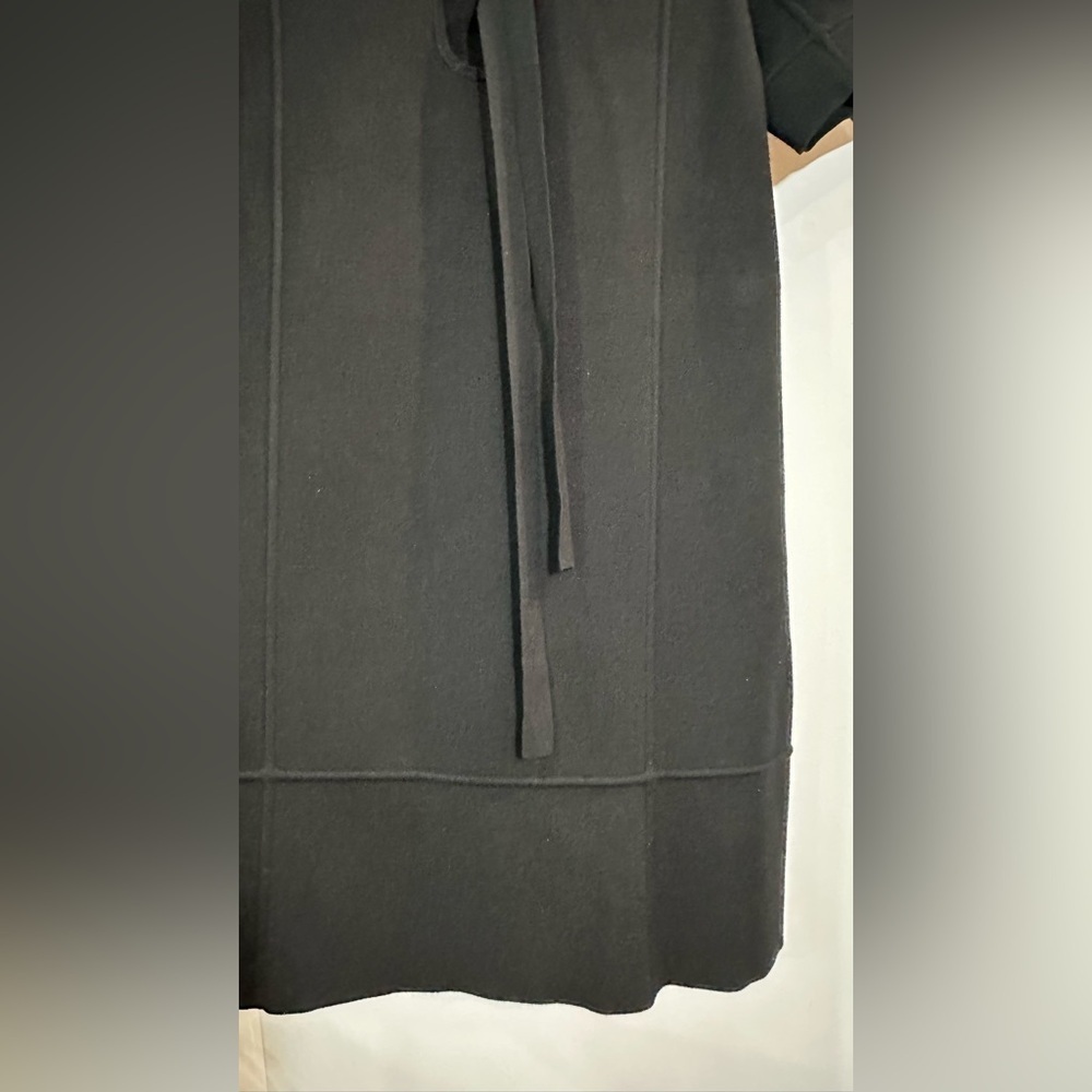 NWT Proenza Schouler Black Knit Short Sleeve Shift Dress D-Ring Buckle Straps L - Picture 8 of 13